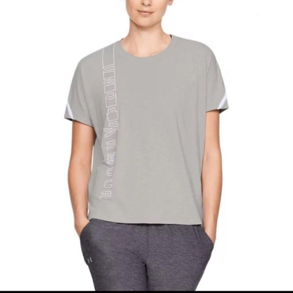 Under Armour Women's Lighter Longer Loose Fit Athleisure Athletic Gym Tee Sh…